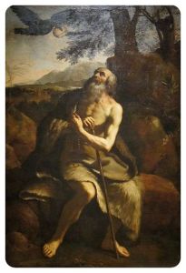 401px-'St._Paul_the_Hermit_Fed_by_the_Raven',_after_Il_Guercino,_Dayton_Art_Institute